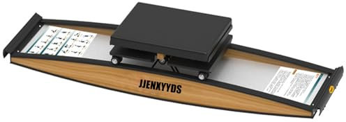JJENXYYDS Ski-Trainingsgerät, Indoor-Ski-Trainingssimulator, Body-Balance-Trainingsgerät, Ski-Beintrainer mit Skistöcken und Matten, für Anfänger im Fitnessstudio, Taillen-Krafttraining