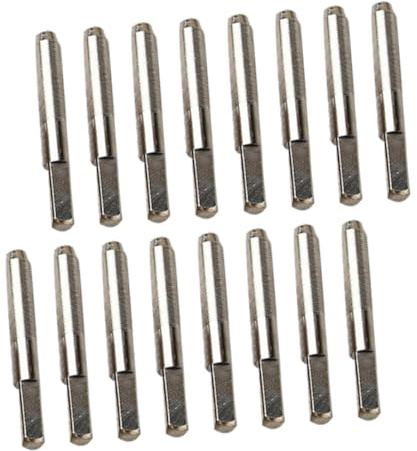 FUNOMOCYA Harfensaitenstift aus Metall 16 Stück Silber Einfach zu Ersetzen für Leier und Zither Passend für Instrumenten Zubehör