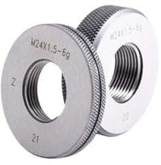 Bague de jauge à filetage métrique 6G M21 M22 M23 M24 M25 M26 M27 M28 M29 M30, support de jauge de passage et de non-passage (M27x3)(M22x0.75)