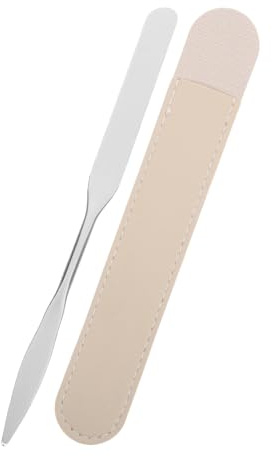 Healvian Make Up zum Mischen von Foundation und Nagellack Kosmetikspatel aus Edelstahl Multifunktionaler Rührstab in Silber für Nail Art und Make Up Anwendung