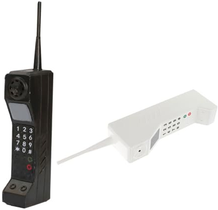 Hemobllo 2pezzi Telefono retrò in Ferro per Arredamento Vintage Cellulare Vecchio Stile Decorativo Robusto e Durevole per Casa e Ufficio Accessorio retrò Elegante