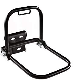FEZ Gepäckträger hinten schwarz (kurzer Stützbügel + Schutzblechhalter) - für Simson S50, S51, S70
