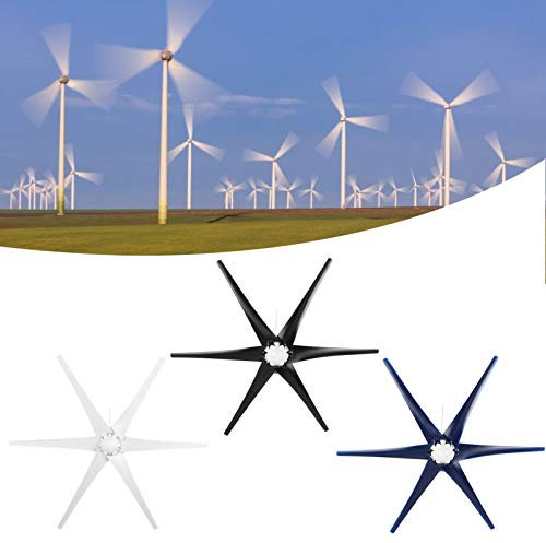 Marhynchus 800w Kleinwindkraftanlage, Kraftausrüstung Dynamo 6-Blatt-Windkraftanlage, Industriemaschinen(white12V)