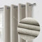 always4u 100% Blackout Curtains for Bedroom 1 Pair Modern Linen Look Window Treatment for Home Decoration 3-layer Fully Lined Thermal Curtain Stone 90x90