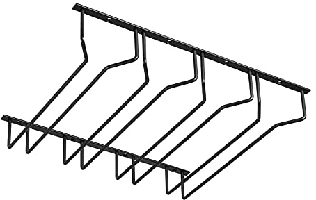 SOTECH Gläserhalter für 4 Glasreihen 460 x 355 x 70 mm schwarz Halterung | für Weingläser Sektgläser Biergläser Weinglashalter