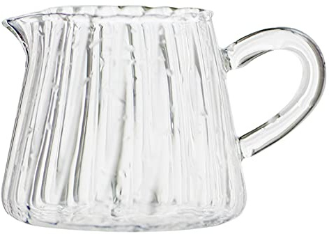 caihuashopping Sauce Boat Glass Mug Milk Can Pouring Coffee Cream Sauce Jug Barista Craft Coffee Latte Milk Frothing Jugs Pitcher Gravy Boat (Color : 160ml)