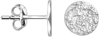 SOFIA MILANI - Damen Ohrringe 925 Silber - Gehämmerter Kreis Ohrstecker