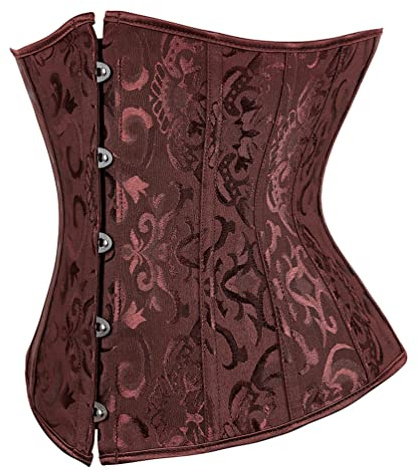 Hengzhifeng Corsetto Sottoseno Burlesque Donna Bustino Corpetto Pirata