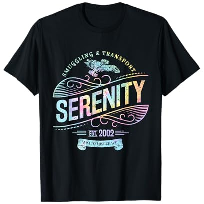 Vintage Serenity Smuggling And Transport Firefly Tie Dye T-Shirt