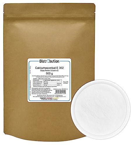 Vitamin C Pulver 500g Calciumascorbat E 302 gepuffert