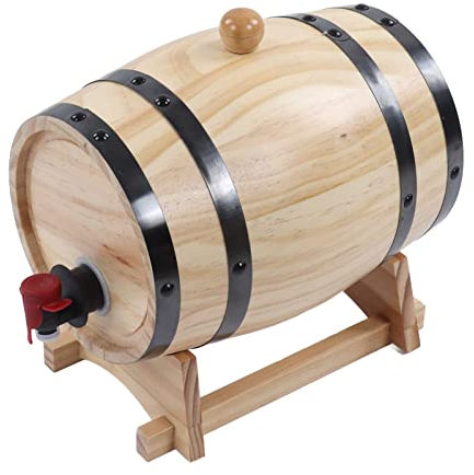 Barricas de Roble para Vino, Barriles de Envejecimiento en Roble para Vino de Elaboración Propia, Barriles de Cerveza de Madera para Bar, Catering, Barbacoa, Tienda, Ingenio,