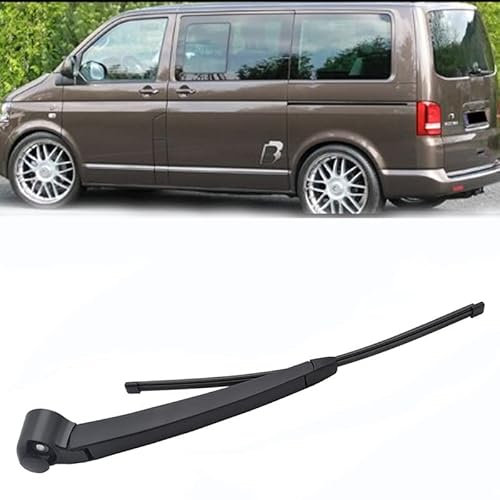 ZELLYA Wischerarm Hinten Scheibenwischer Wischer Set, für Transporter T5 2003-2013 Scheibenwischerarm Blatt Austausch Kunststoff Schwarz
