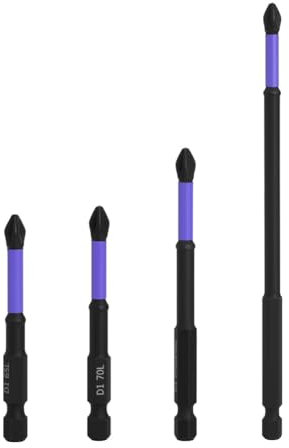 Set di Punte per Cacciavite a Percussione Magnetico, 65MM/70MM/90MM/150MM Punte Avvitatore Magnetiche, Set da Inserti per Avvitatore Professionali per Trapano a Percussione per Cacciavite Elettrico
