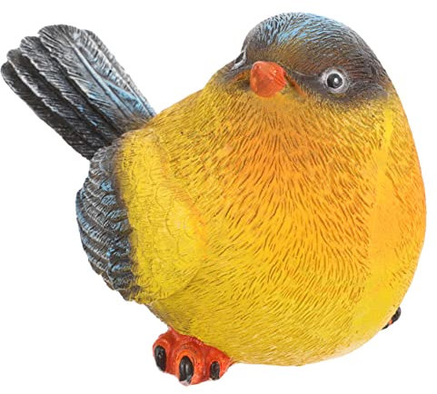 HANABASS Simulationsvogel Aus Kunstharz Künstlicher Vogel Vogeldekor Für Garten Lebensechtes Vogelmodell Falsche Vogelstatue Kleines Vogelmodell Künstliche Vogelfiguren Für