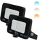 Nova Electricity Proyector LED 10W IP65 para Exterior - Foco Luz Neutra 4000K, Aplique de Pared Impermeable para Jardín y Farolas - Iluminación Segura y Duradera - PACK 2