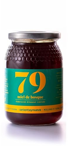 79 Setentaynueve - Miel de Bosque Natural Cruda | Mielatos de Encina y Roble | Sabor a Malta con Toque Salado | Origen: Tiedra y Arribes del Duero (500gr)