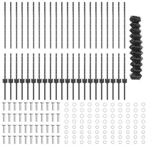 vidaxl Galvanized Chain Link Fence - Grey mesh - 1x25m Steel for Garden/Patio