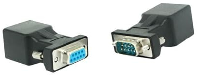 Adaptateur Convertisseur D’Extension Vga Rj45, PVC Noir, 2 Pièces | Connexion par Câble Réseau Unique, Branchement et Débranchement Faciles, Atténuation du Signal Quasi Nulle