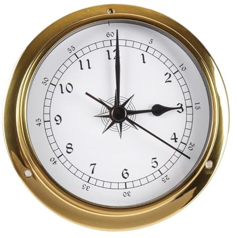 Termometro barometro igrometro da parete da 115 mm, orologio, orologio, stazione meteorologica, for interni ed esterni per interni ed esterni(Color 4)
