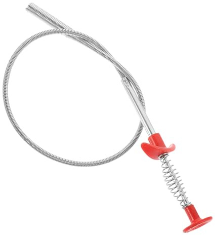 VALICLUD Desatascador Flexible para Fregadero y Bañera Gancho de Acero Inoxidable y Material Pp para Limpieza Eficaz de Desagües en Baño y Cocina