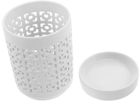 Gadpiparty Maceta Orquídea Transpirable con Agujeros y Plato Macetas Plantas Pequeñas con Drenaje para Aireación y Salud Raíz Decoración Interior y Exterior