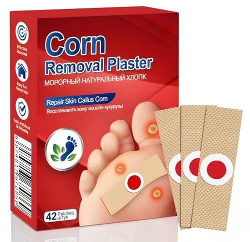 Corn and Callus Remover for Toes and Feet - Extra Strength 40% Salicylic Acid Nursing Pads-Formulated With a Safe Formula to Effectively Remove Corns and Calluses（42 Pack）