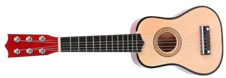 Homoyoyo Guitare pour Garçon et Filles 21 Pouces Bois Naturel Beige, Guitare Débutant Portable, Instrument de Musique Acoustique Adapté Apprentissage et Voyage