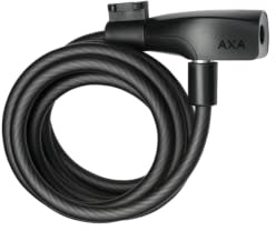 AXA Resolute 8-180 Kabelschloss – Länge 180 cm – Sicherheitsstufe 3 – inkl. Halterung – Schwarz