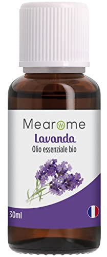 Olio Essenziale di Lavanda 100% Puro | 30 ml | Nutrimea Mearome | Per Aromaterapia, per Massaggi, per Diffusori | Naturale Vegano | Certificato OEBBD OECT e Agricoltura Biologica