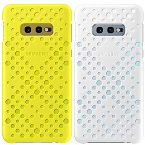 Samsung Mobile Accessories Pattern Cover für Galaxy S10e Weiß&Gelb