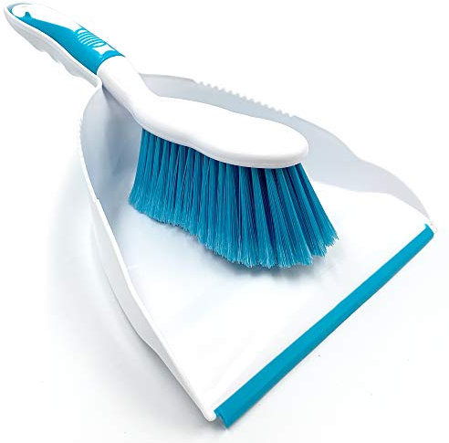 Dustpan and Brush Set , Choose Your Colour (Blue)
