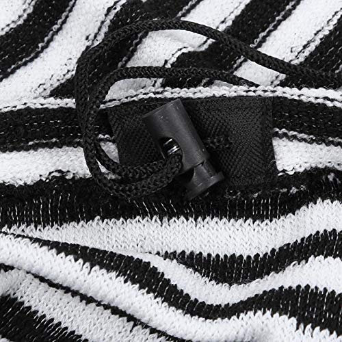 OKAT Surfboard Sock Cover, Surfboard Cover Lightweight Board Bag für Dein Surfbrett(Black and White Stripes)
