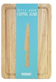 GREY LOOK 2 in 1 Wooden Chopping Board & Serving Tray –30cmx20cm – Multi-Purpose Bamboo Cutting Board with Juice Groove for Carving Meat, Vegetables, Cheese and Bread.