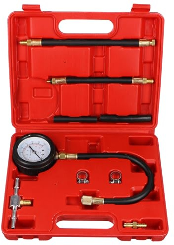 SIXTOL Lot de 10 testeurs de pression de carburant - 0-7 bar