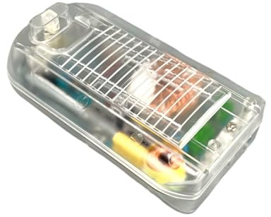 Dimmer für Stehlampen 12V Halogen mit Trafo 35–150W Fuß Schnurdimmer transparent 31070 Schnurzwischendimmer Dimmer-Trafo