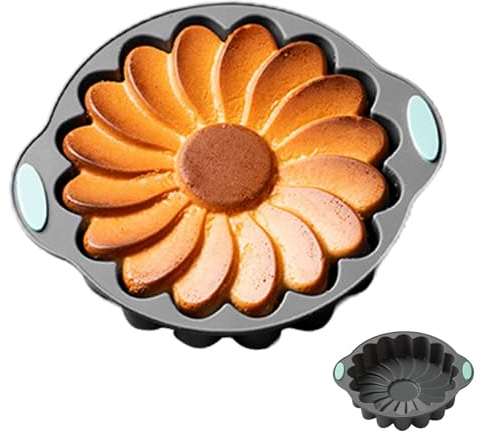 Wusideday Stampo per torta in silicone, stampi rotondi per dolci, stampo da forno portatile, vassoi da forno riutilizzabili, grandi teglie da forno per torte per compleanni, vacanze