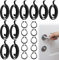 MSMXCS 10 Pack Door Handle Spring Replacement Repair Kit,2.8 Turns Coil x 3.0mm Thickness Plus 10 Circlips Home Door Handle Internal Coil Repair Springs Replacement for Doors