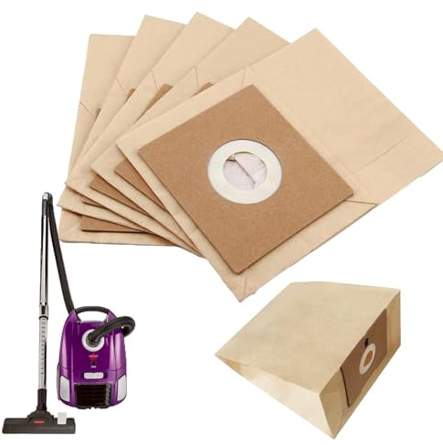 Bush Hoover Bags, 5 Pack Vacuum Cleaner Bags, Compatible with Multiple Models, Durable Paper Dust Bags, Ideal for Home and Office Cleaning