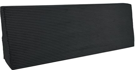 Pillows24 Palettenkissen Rückenkissen 120x40 aus Cord, Abnehmbarer Bezug | Palettenauflage für Europaletten 120x80, abnehmbarer Bezug, Weiche Palettensofa, Haus, Garten, Balkon, Made in EU, Graphit