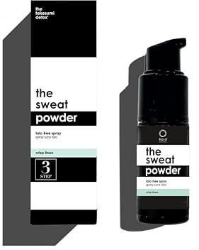 Kaia Naturals The takesumi Detox® The Sweat Powder Talc Free Spray – Crisp Linen, Talc-Free Magnesium Powder, Sweat Control for Body & Underarms 25g/0.8 oz