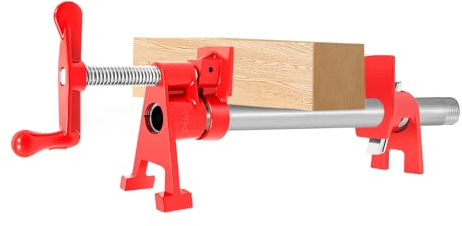 4er-Set Schnellspanner Clamp & 3/4 Zoll Rohrzwingen - Robuste Rohrklemmen aus Gusseisen