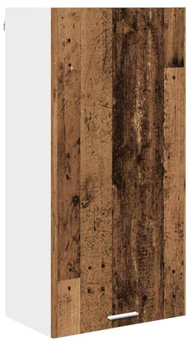 vidaXL Hängeschrank Altes Holz und Weiß 50 x 31 x 100 cm Holzwerkstoff, Großzügiger Stauraum, Moderne Küchenschränke, robust, rechteckiges Design, clevere Innenorganisation