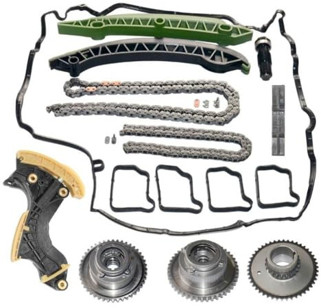 UVQAPXWD Timing Chain Set With Adjuster And Tensioner 1pc Compatible With Automotive Motorcycle Parts For M271 CGI W204 S204 Replacement For Part Number AP02