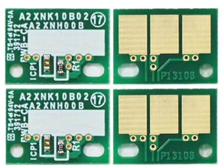 Chip de Tambor DR316 20 Piezas Compatible con C250i C300i C360i TN 328 AAV70RD AAV70TD DR316K Chip de reinicio de Unidad de Imagen de copiadora(20PCS Color Chip)