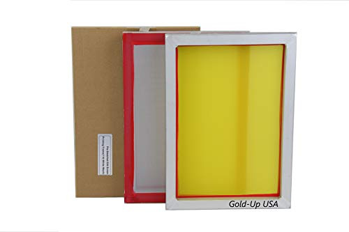 Skärmtryck i aluminium, storlek 20 x 35 cm försträckt silke skärm ram (200 gult nät)