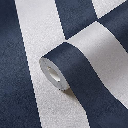 TAPETE LIVING Streifentapete Blockstreifentapete Vliestapete gestreift natürlich mit fein strukturierter Oberfläche TLT030