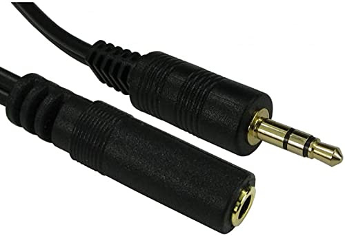 Headphone Extension Cable 1.5M – 3.5mm Audio Jack Male to Female Aux Adapter – Hi-Fi Stereo Sound Extender for Headphones, iPhone, iPad, Smartphones, Laptops, Tablets, MP3 Players & More
