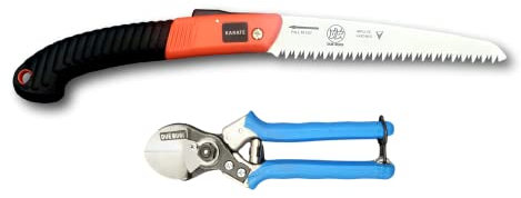 KIT FORBICE DOPPIO TAGLIO MANICO ALLUMINIO 135/20 - SEGHETTO PIEGHEVOLE RS180/18