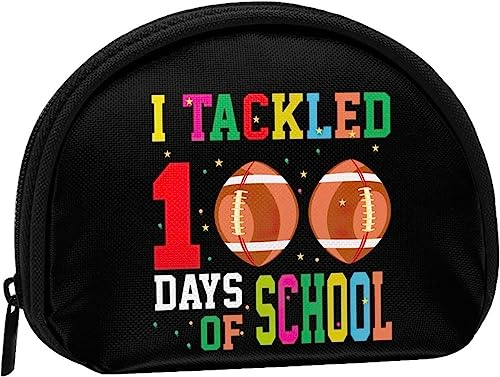 J'Ai attaqué 100 Jours d'école Femmes et Filles Mignon Mode Porte-Monnaie Portefeuille Sac Changement Pochette Porte-clés
