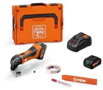Fein Akku-Blechschere ABLS 18 1.6 E AS Set 2x 5 Ah (zum Schneiden/Besäumen von dünnem Blech, elektronisch, kurvengängige Metallschere) 71300664000